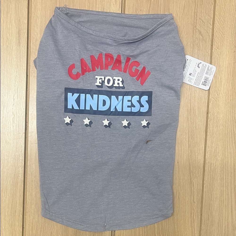Gray Campaign for Kindness Dog Shirt